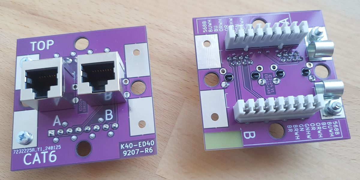 Nieuwe CAT6 pcb